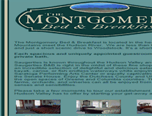 Tablet Screenshot of montgomerybandb.com